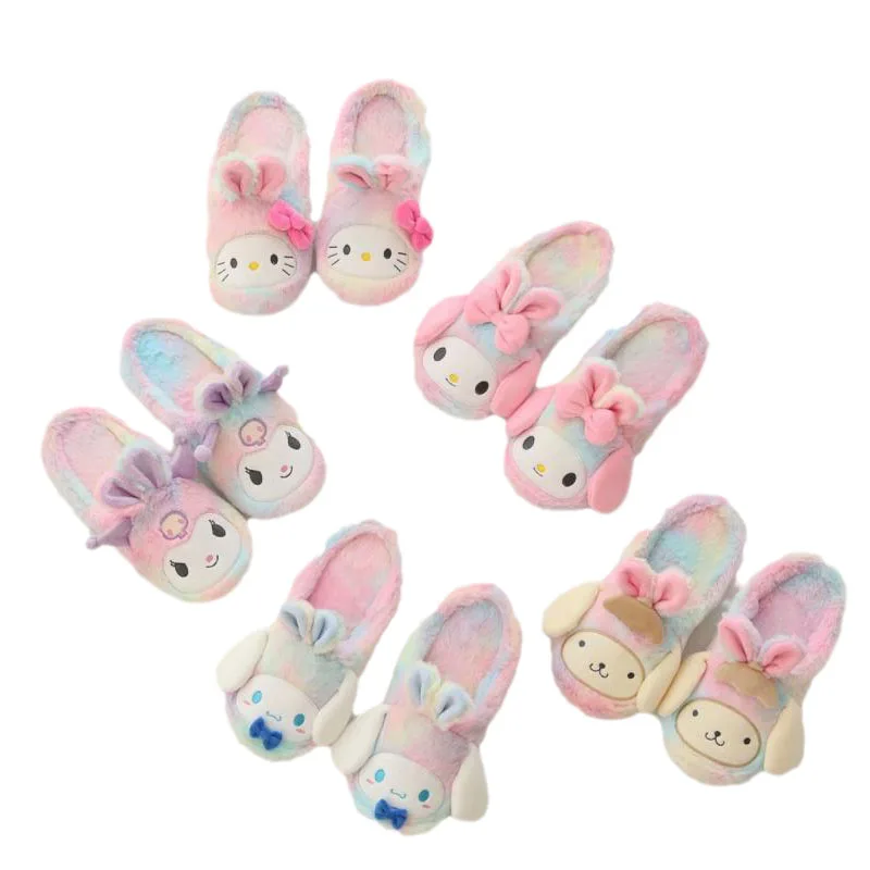 Новые Мультяшные аниме Sanrios My Melody Hellokittys Cinnamoroll Kuromi Purin Kawaii осень-зима плюшевые Нескользящие хлопковые тапочки
Новые Мультяшные аниме Sanrios My Melody Hellokittys Cinnamoroll Kuromi Purin Kawaii осень-зима плюшевые Нескользящие хлопковые тапочки