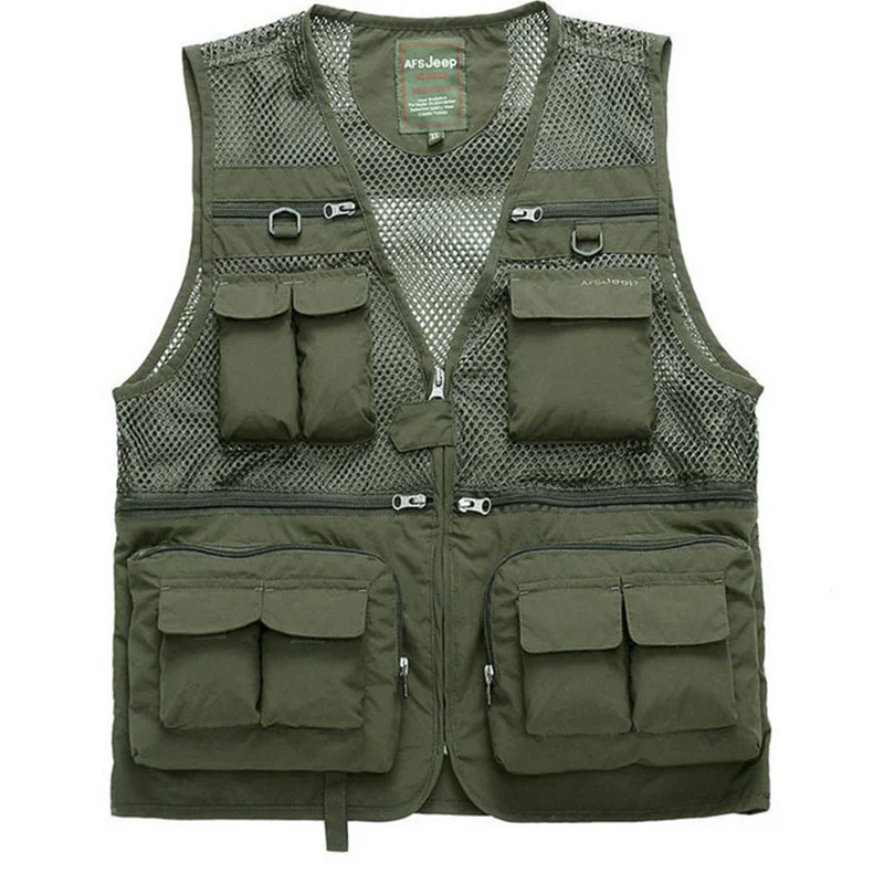 Outdoor M-4XL Fishing Photography Mesh Multi-pocket Breathable Tactical Men Quick-Drying Sleeveless Waistcoat Male Climbing Vest
Outdoor M-4XL Fishing Photography Mesh Multi-pocket Breathable Tactical Men Quick-Drying Sleeveless Waistcoat Male Climbing Vest
