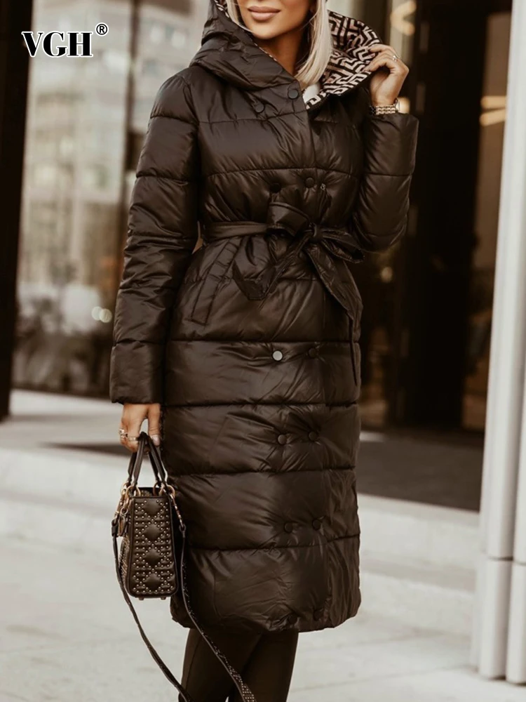 VGH Print ColorBlock Winter Thick Coat For Women Hooded Collar Long Sleeve Straight Casual Lace Up Coats Female Clothes 2022 New
VGH Print ColorBlock Winter Thick Coat For Women Hooded Collar Long Sleeve Straight Casual Lace Up Coats Female Clothes 2022 New