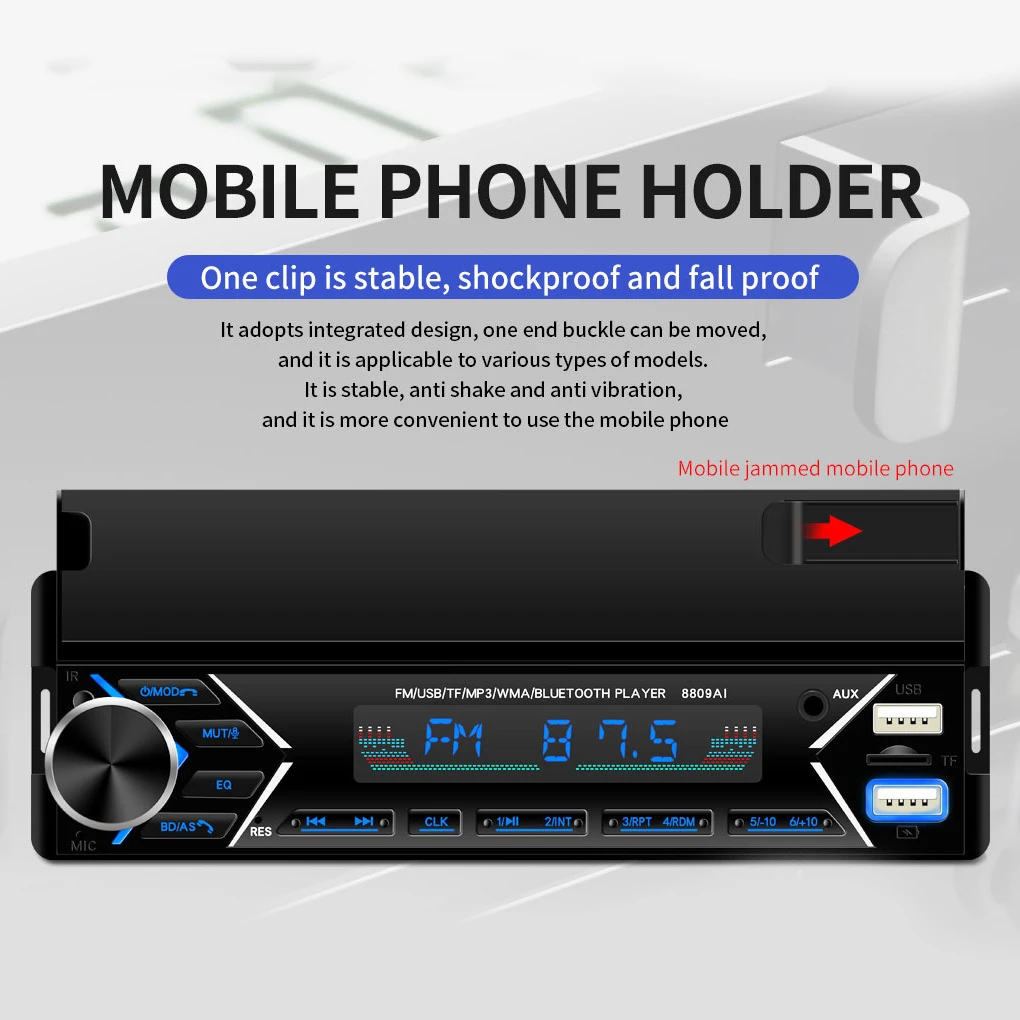 Digital Display Wireless MP3 Decoding Board Vehicle Bluetooth-compatible 5 0 Radio Multimedia Device Automobile Accessories
Digital Display Wireless MP3 Decoding Board Vehicle Bluetooth-compatible 5 0 Radio Multimedia Device Automobile Accessories
