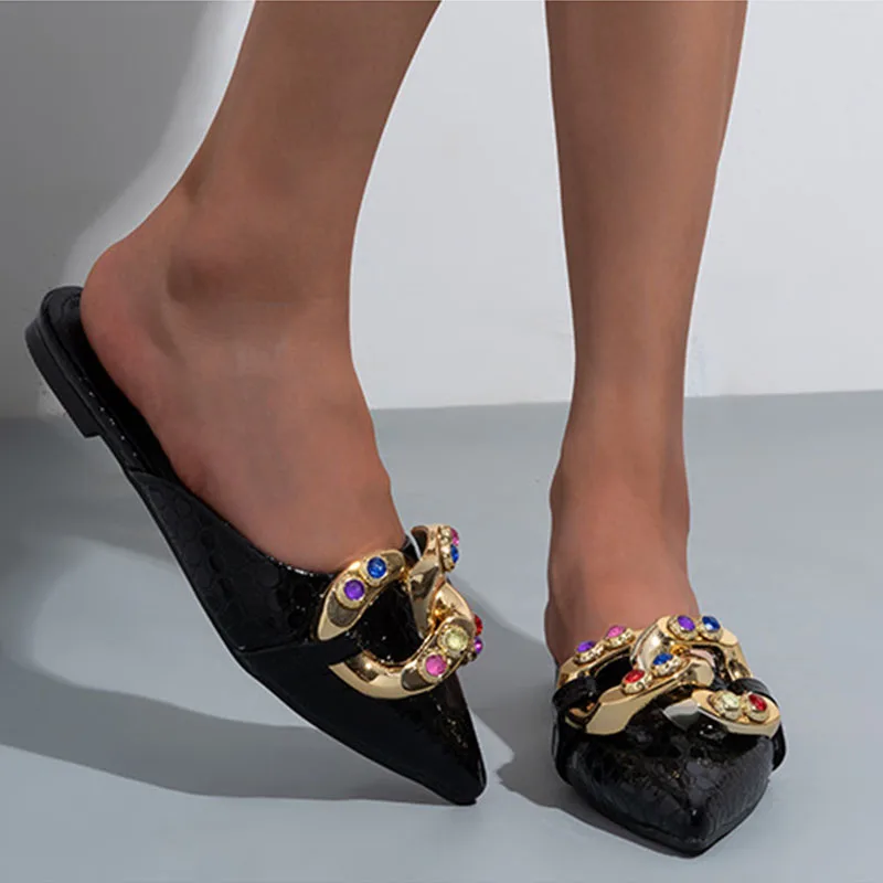 Сандалии женские с острым носком, мягкая кожа, дышащие, износостойкие, модная обувь, пикантная верхняя одежда, лето
Сандалии женские с острым носком, мягкая кожа, дышащие, износостойкие, модная обувь, пикантная верхняя одежда, лето