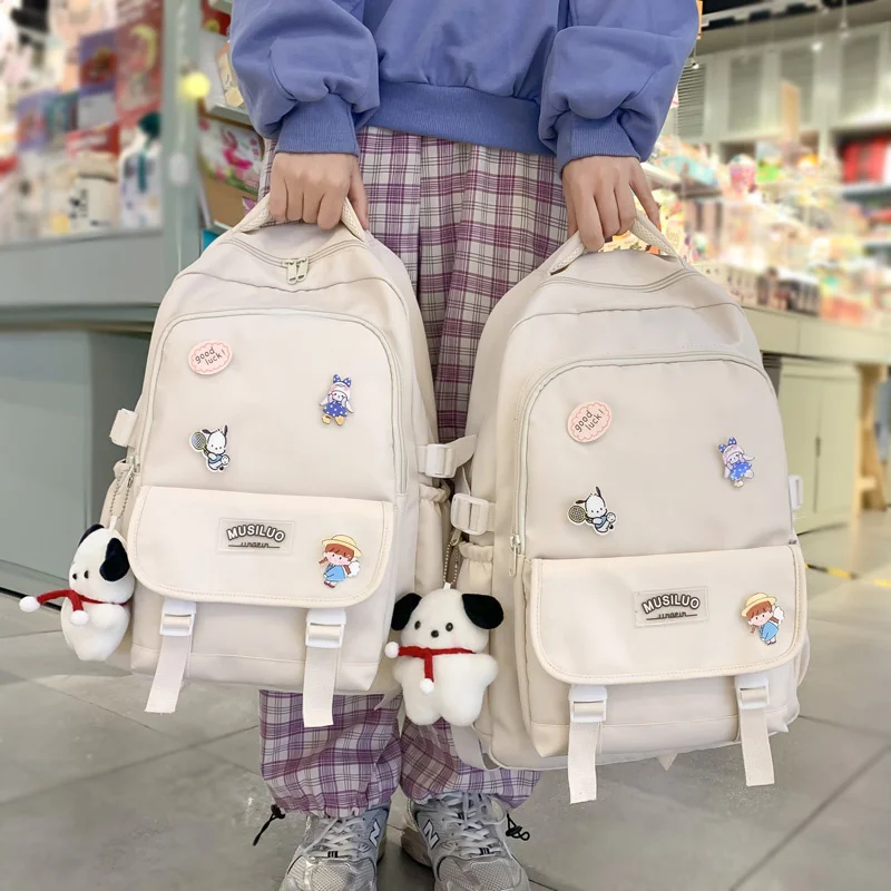 Kawaii Waterproof Nylon Women Backpack Female Cutie Badge Travel Bookbag Girl Student Big and Small Size School Bag Laptop Pack
Kawaii Waterproof Nylon Women Backpack Female Cutie Badge Travel Bookbag Girl Student Big and Small Size School Bag Laptop Pack