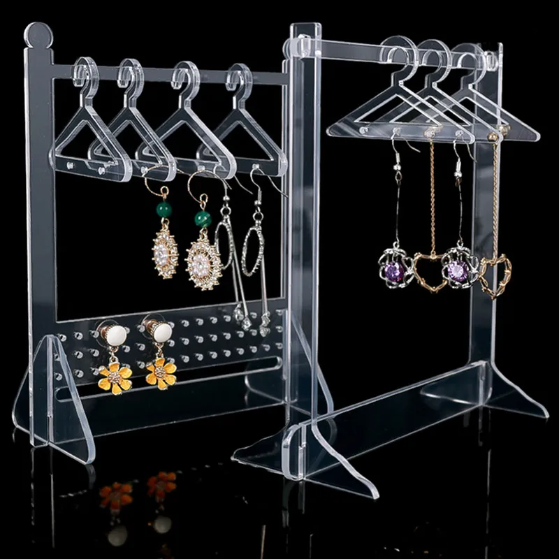 Acrylic Coat Hanger Rack Earring Display Stand Large Capacity Jewelry Storage Jewelry Show Case Earring Hook for Girls Women
Acrylic Coat Hanger Rack Earring Display Stand Large Capacity Jewelry Storage Jewelry Show Case Earring Hook for Girls Women