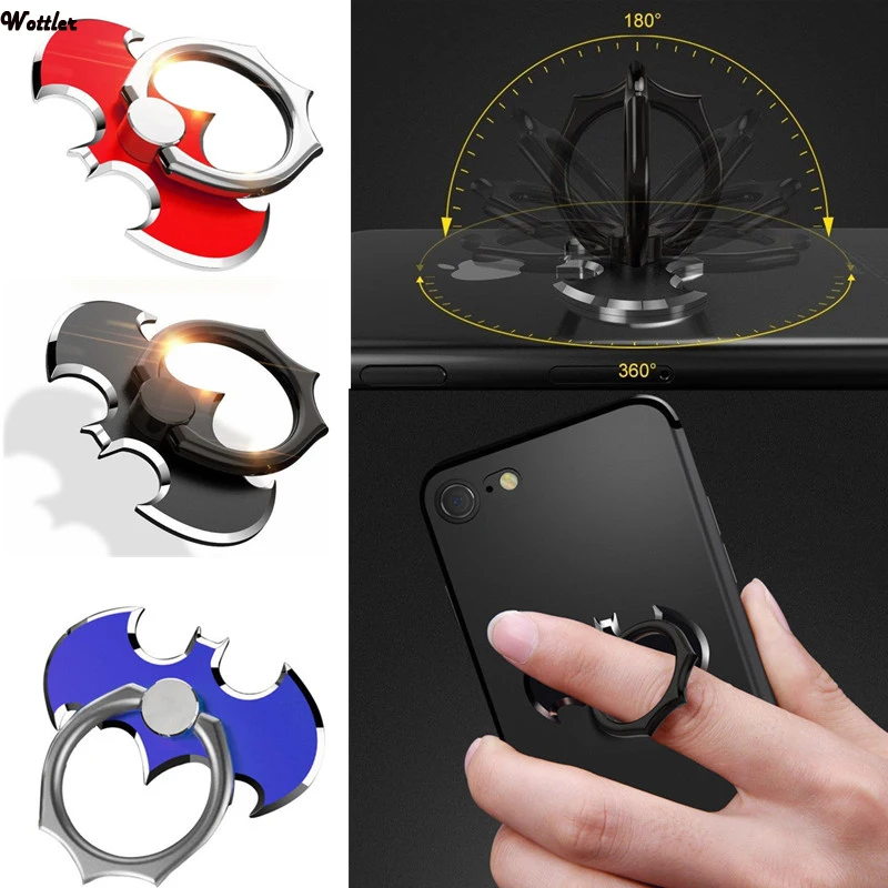 Ultra Thin Bat Finger Ring Holder 360 Degree Rotate Smartphone Stand Universal For iPhone Samsung Xiaomi Desktop Bracket
Ultra Thin Bat Finger Ring Holder 360 Degree Rotate Smartphone Stand Universal For iPhone Samsung Xiaomi Desktop Bracket