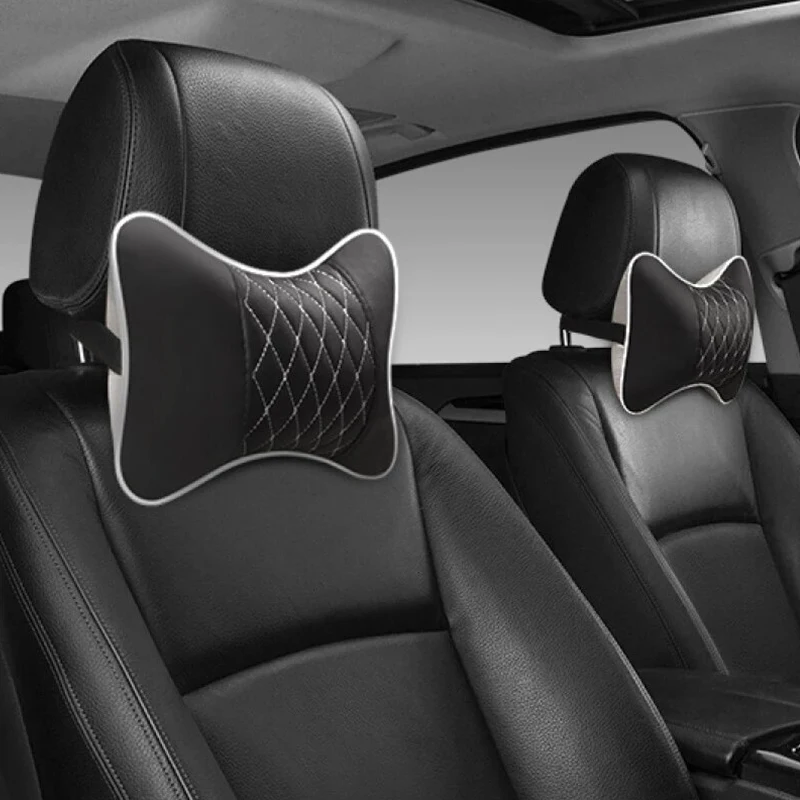 Universal Car Neck Pillows Both Side Pu Leather Pack Headrest for Head Pain Relief Filled Fiber Car Pillow Neck Pillow For Car
Universal Car Neck Pillows Both Side Pu Leather Pack Headrest for Head Pain Relief Filled Fiber Car Pillow Neck Pillow For Car