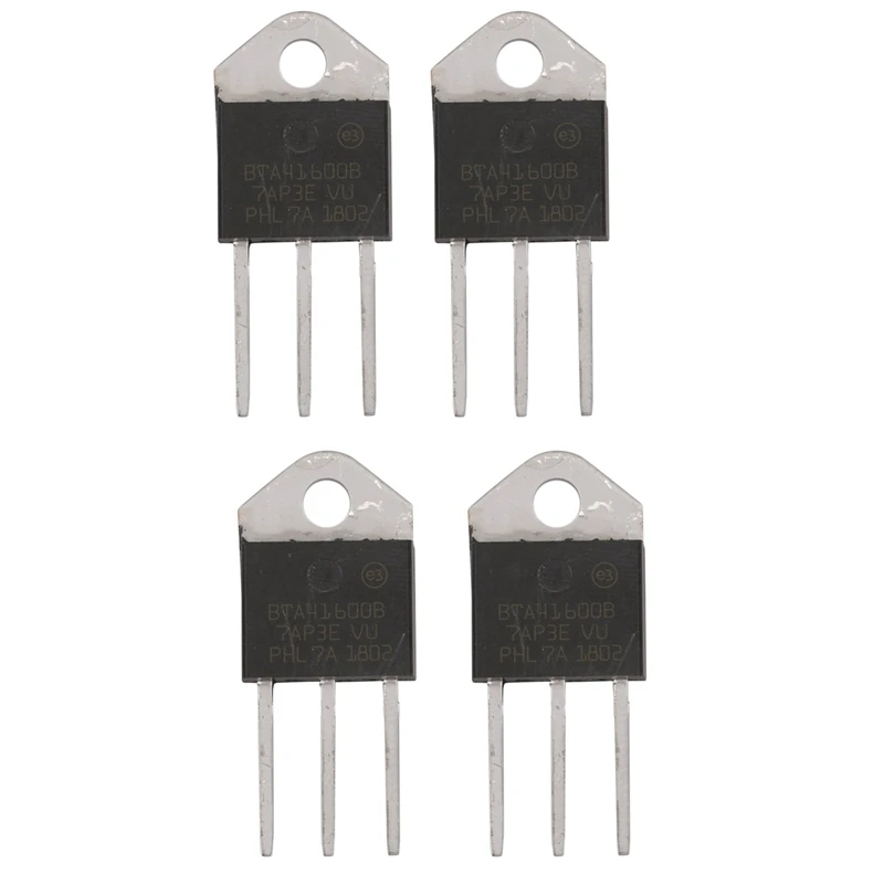 4X BTA41-600B 600V 40A Silicon Controller Rectifier Standard Triac
4X BTA41-600B 600V 40A Silicon Controller Rectifier Standard Triac