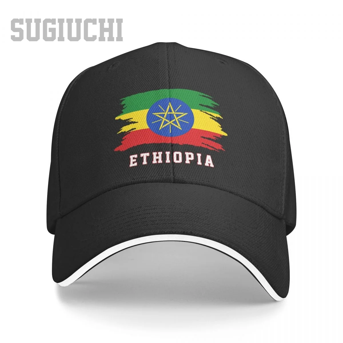 

Unisex Sandwich Ethiopia Flag Ethiopians Baseball Cap Men Women Hip Hop Caps Snapback Golf Hat Fishing