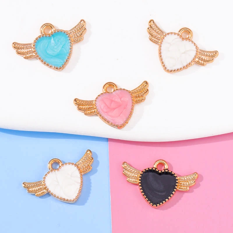 20Pcs 21*14mm Metal Wings Heart Charm for Jewelry DIY Enamel Necklace Bracelet Earrings Handmade Pendant Jewelry Craft Wholesale
20Pcs 21*14mm Metal Wings Heart Charm for Jewelry DIY Enamel Necklace Bracelet Earrings Handmade Pendant Jewelry Craft Wholesale