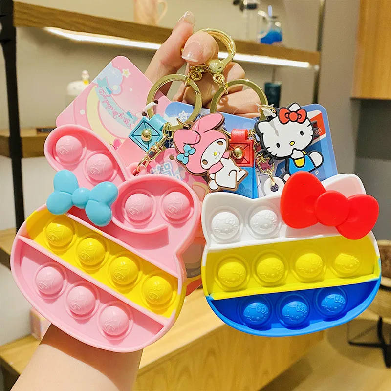 Kawaii Hellokitty Keychain Anime Sanrio Mymelody Kuromi Puzzle Decompression Keychain Student Bag Pendant Girls Bag Jewelry
Kawaii Hellokitty Keychain Anime Sanrio Mymelody Kuromi Puzzle Decompression Keychain Student Bag Pendant Girls Bag Jewelry