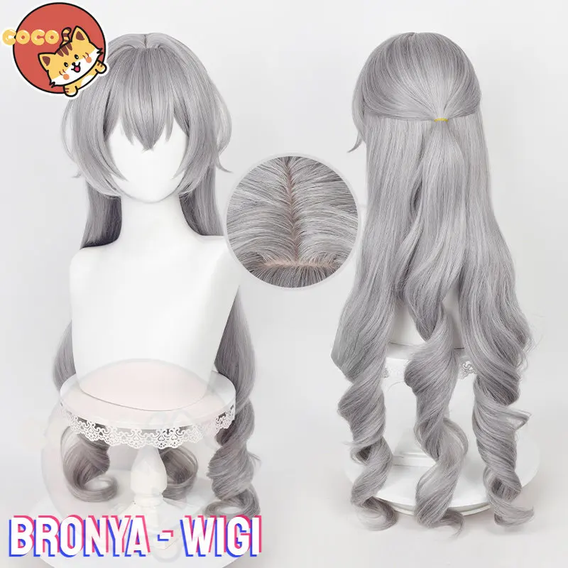 Парик для косплея CoCos Game Honkai Star Rail Bronya, 95 см, серебристо-серые вьющиеся парики брони, термостойкие синтетические парики из аниме с шапочкой
Парик для косплея CoCos Game Honkai Star Rail Bronya, 95 см, серебристо-серые вьющиеся парики брони, термостойкие синтетические парики из аниме с шапочкой
