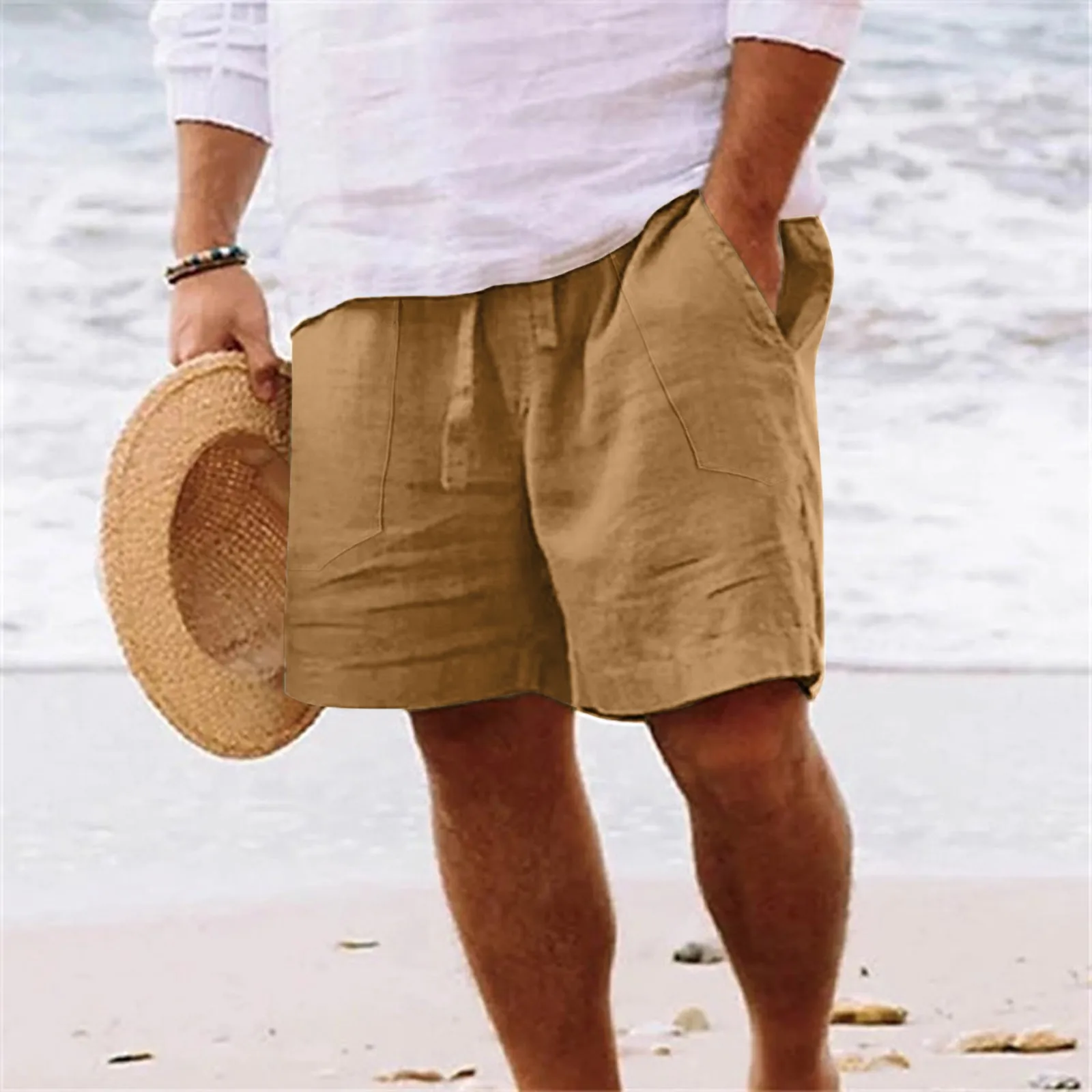 Cotton Linen Shorts Men Cropped Trousers Summer Pants Breathable Solid Color Linen Trousers Fitness Streetwear Sweatpants Trunks
Cotton Linen Shorts Men Cropped Trousers Summer Pants Breathable Solid Color Linen Trousers Fitness Streetwear Sweatpants Trunks