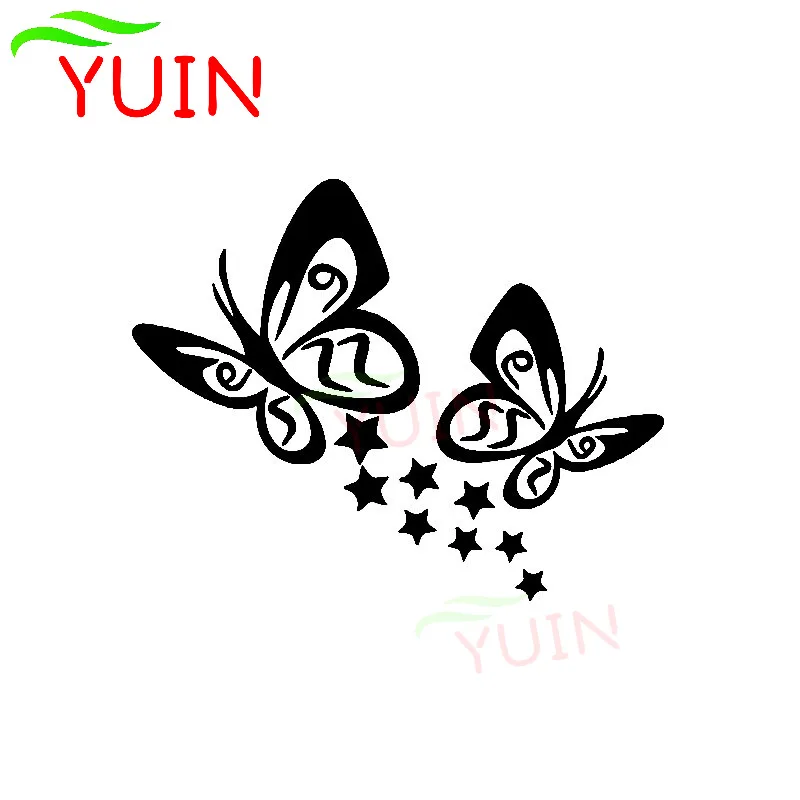 YUIN Butterfly and Star Car Sticker Body Window Decoration Fashion PVC Waterproof Sunscreen Decal Black/white/red/laser/silver
YUIN Butterfly and Star Car Sticker Body Window Decoration Fashion PVC Waterproof Sunscreen Decal Black/white/red/laser/silver