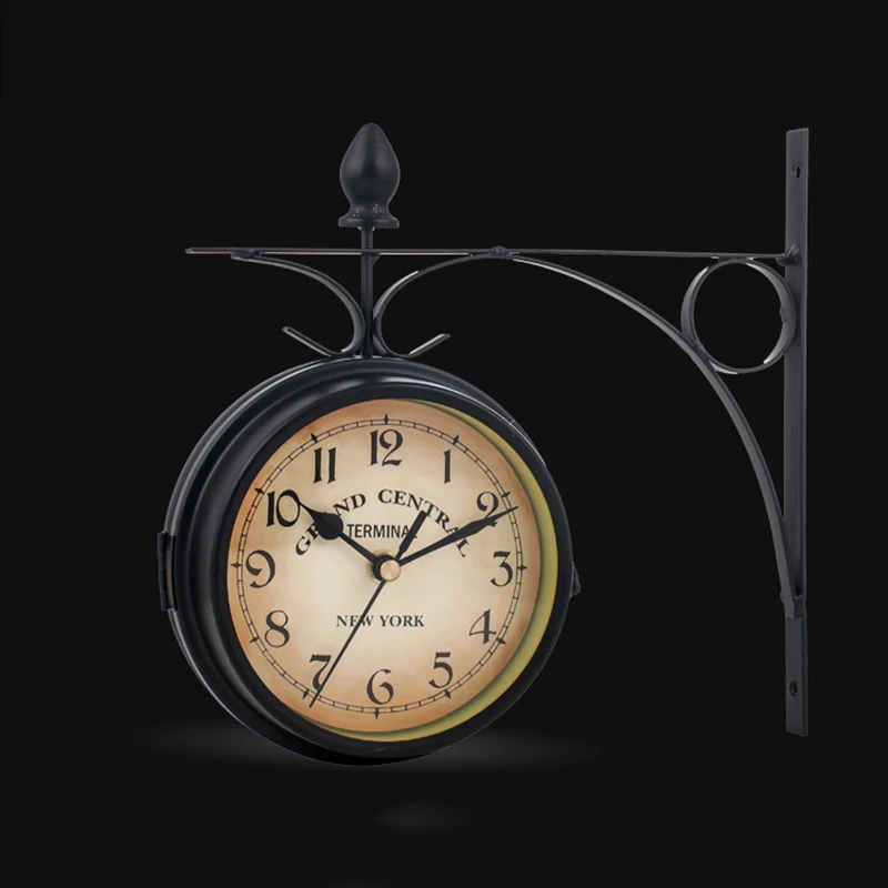 5Inch Double Side Wall Clock EuropeanStyle Retro Home Decor Wall Clock Living Room Cafe Bar Silent Battery Wall Decoration Clock
5Inch Double Side Wall Clock EuropeanStyle Retro Home Decor Wall Clock Living Room Cafe Bar Silent Battery Wall Decoration Clock