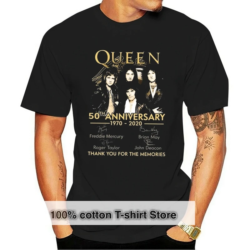 Праздничная футболка с надписью Queen 50-я годовщину 1970-2020 спасибо за воспоминания
Праздничная футболка с надписью Queen 50-я годовщину 1970-2020 спасибо за воспоминания