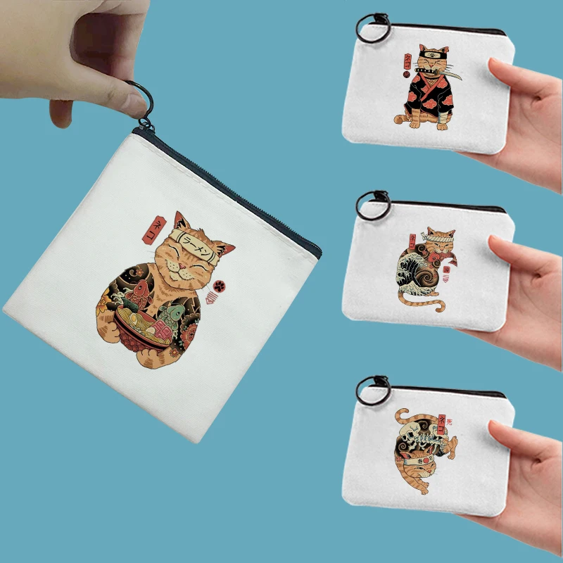 Кошелек для мелочи с кошкой Самураем, маленькая холщовая свежая сумочка на молнии для девушек, милый кошелек для мелочи в литературном стил...
Кошелек для мелочи с кошкой Самураем, маленькая холщовая свежая сумочка на молнии для девушек, милый кошелек для мелочи в литературном стил...
