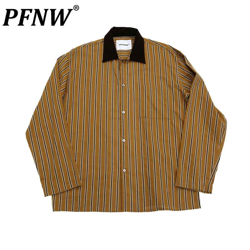 PFNW Spring Summer Men's Tide Striped Simple Casual Long Sleeve Shirts Pointed Neck Vintage Handsome Sports Cotton Tops 12A9760
PFNW Spring Summer Men's Tide Striped Simple Casual Long Sleeve Shirts Pointed Neck Vintage Handsome Sports Cotton Tops 12A9760
