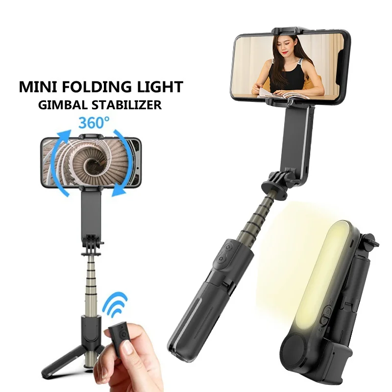 Wireless Handheld Gimbal Stabilizer Mobile Phone Selfie Stick with Remote Control for IOS Android Smartphone Bluetooth Tripod
Wireless Handheld Gimbal Stabilizer Mobile Phone Selfie Stick with Remote Control for IOS Android Smartphone Bluetooth Tripod