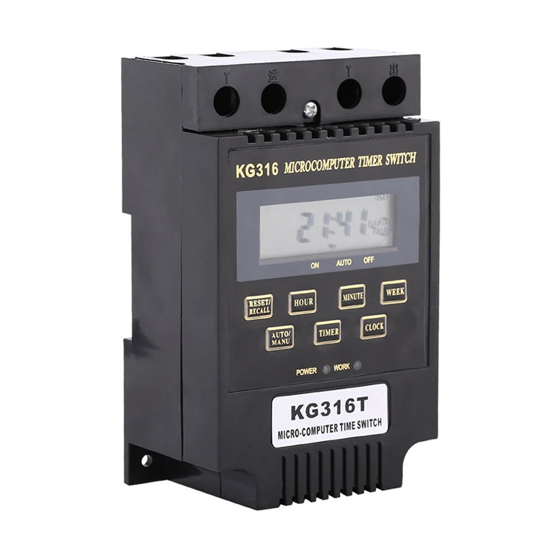 1X Timer Switch Kg316t Automatic On/Off Timing Controller Street Light Power Timer Switch Input Voltage AC110V AC220V
1X Timer Switch Kg316t Automatic On/Off Timing Controller Street Light Power Timer Switch Input Voltage AC110V AC220V