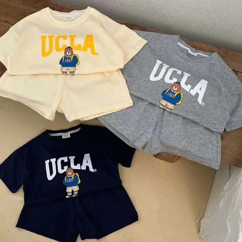 Children s Pure Cotton Sports Set Summer New Style Boys And Girls Cartoon Casual Two-piece Set Baby Short Sleeved T-Shirt +Short
Children s Pure Cotton Sports Set Summer New Style Boys And Girls Cartoon Casual Two-piece Set Baby Short Sleeved T-Shirt +Short
