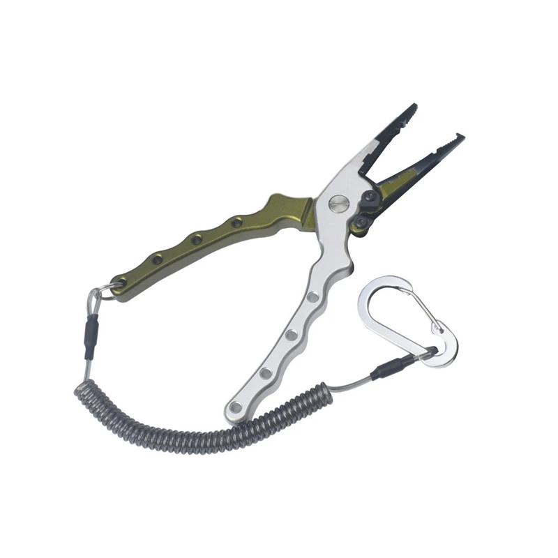 Aluminum Alloy Lure Pliers Multifunctional Fishing Pliers Fish Controller Hook Remover Fish Clip Sheath Lanyard
Aluminum Alloy Lure Pliers Multifunctional Fishing Pliers Fish Controller Hook Remover Fish Clip Sheath Lanyard