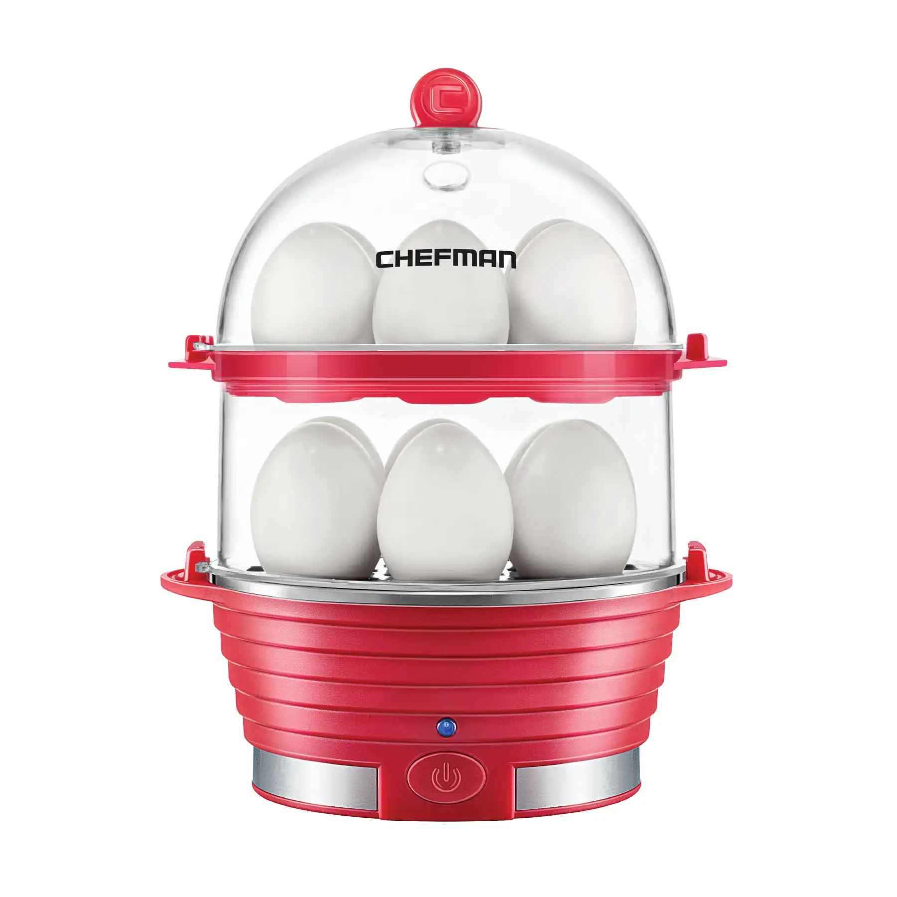 

Electric Double Decker Egg Cooker, Quickly Makes 12 Eggs, BPA-Free Boiler Steamer Multi Function Rapid Electric Egg Cooker