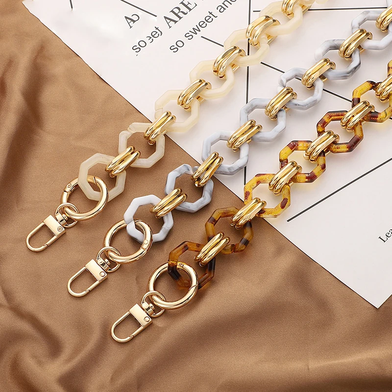 Fashion Woman Bag Accessory Detachable Parts Replacement Chain Beige Resin Luxury Strap Women Acrylic Shoulder Handle Chai
Fashion Woman Bag Accessory Detachable Parts Replacement Chain Beige Resin Luxury Strap Women Acrylic Shoulder Handle Chai