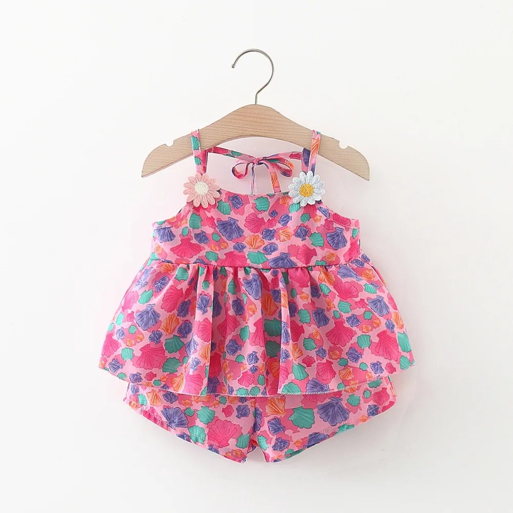 Summer Newborn Baby Girls Clothes Set Sleeveless Flower Embroidery Printing Vest Tops Shorts Infant Fashion Vacation Suit
Summer Newborn Baby Girls Clothes Set Sleeveless Flower Embroidery Printing Vest Tops Shorts Infant Fashion Vacation Suit