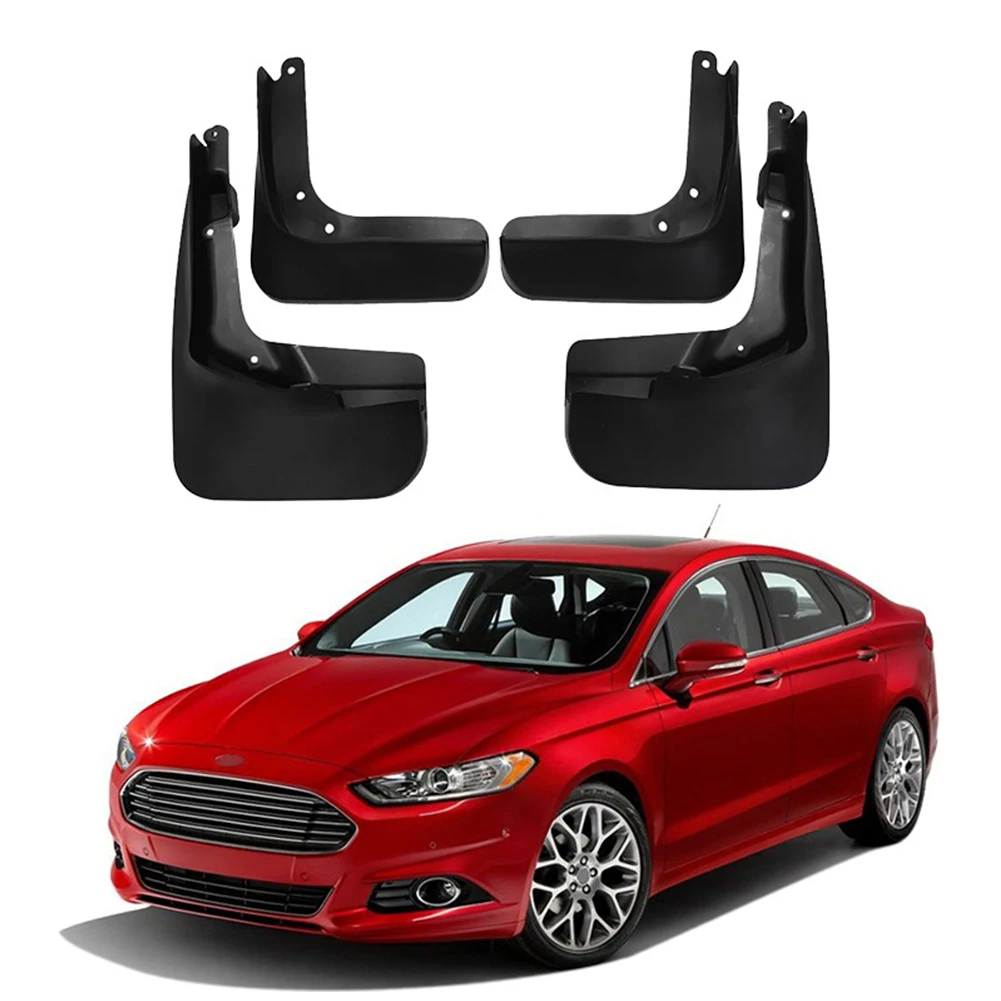

4X Mud Flaps 2013-2018 Correct Connector Direct Installation For Mondeo Fusion Front Rear Mudguards Splash Guards