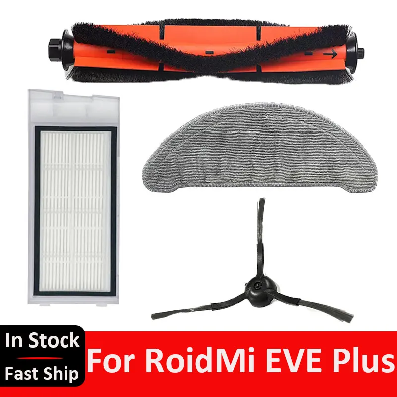Roidmi EVE Plus Accesories Robot Vacuum Cleaner Mop Cloth,Main Brush,Dust Bag,Side Brush Spare Part Replacement Fit For EVE Plus
Roidmi EVE Plus Accesories Robot Vacuum Cleaner Mop Cloth,Main Brush,Dust Bag,Side Brush Spare Part Replacement Fit For EVE Plus