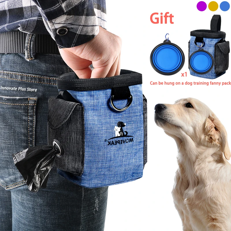 

Outdoor Portable Training Dog Snack Bag Oxford Cloth Large Capacity Dog Waist Bag Hole Pocket Pet Dog Training Supplies