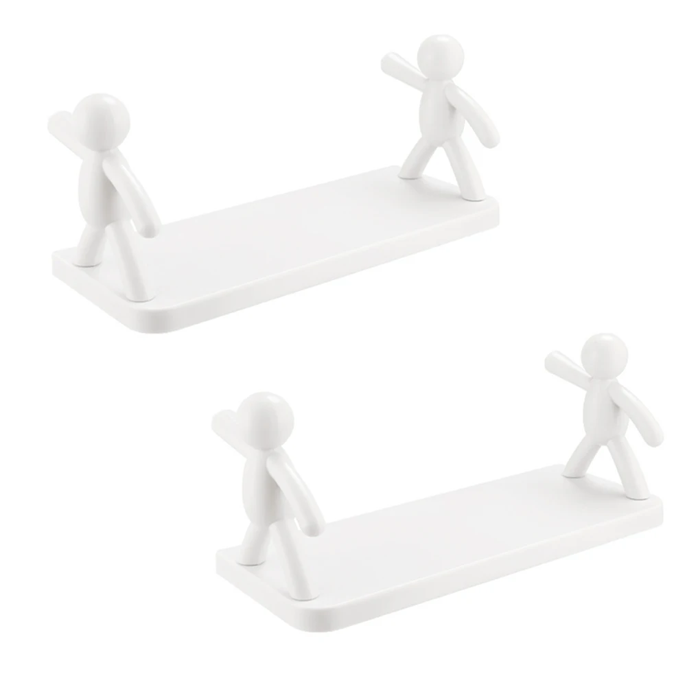 Creative Bathroom Storage Shelves Doll Villain Shelves Shelf Self-Adhesive Bathroom Cosmetics Storage Racks White 2Pcs
Creative Bathroom Storage Shelves Doll Villain Shelves Shelf Self-Adhesive Bathroom Cosmetics Storage Racks White 2Pcs