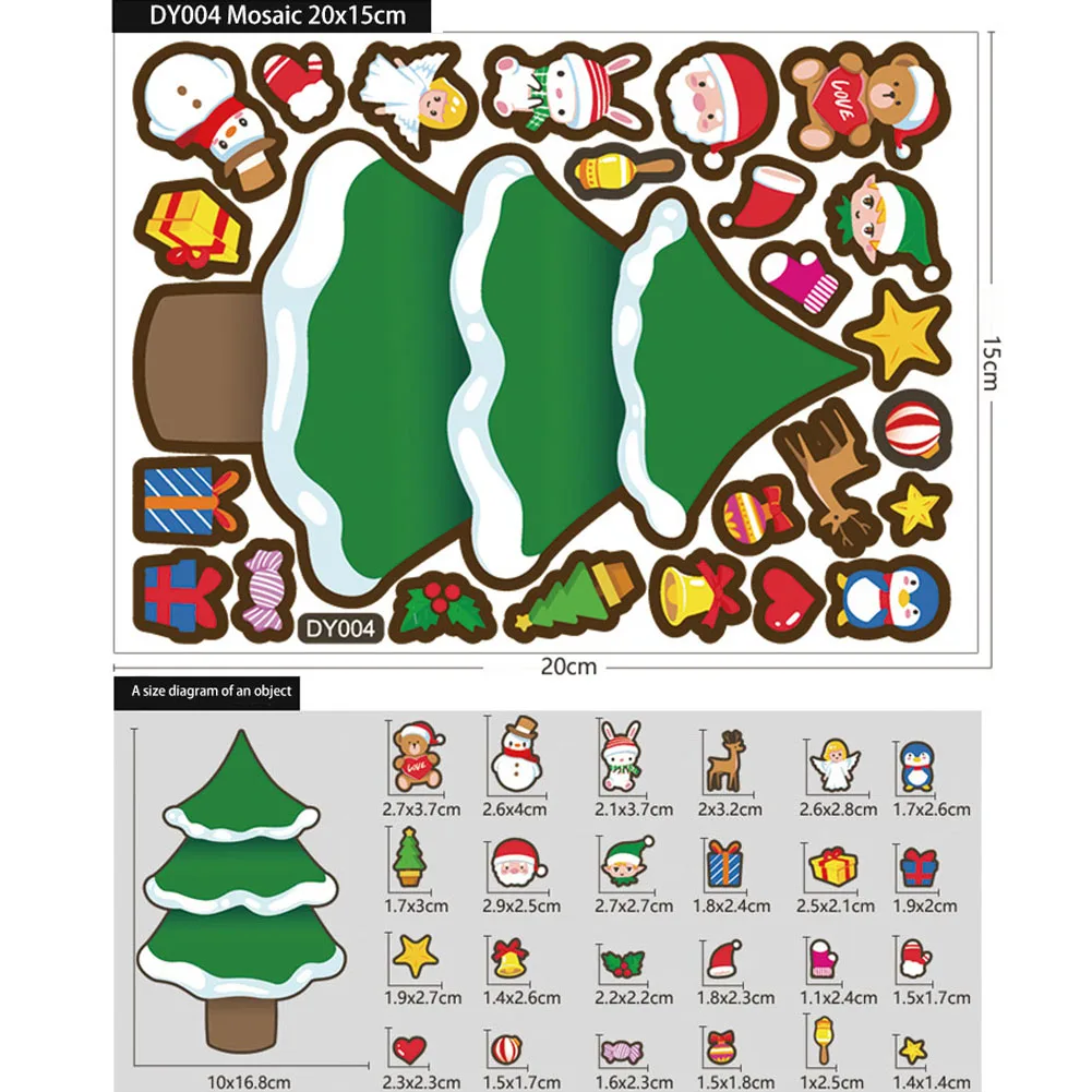 1pc Children Cartoon Christmas DIY Stickers Santa Claus Snowman Cute Stickers Glass Stickers Xmas Gifts Box Decoration Stickers
1pc Children Cartoon Christmas DIY Stickers Santa Claus Snowman Cute Stickers Glass Stickers Xmas Gifts Box Decoration Stickers