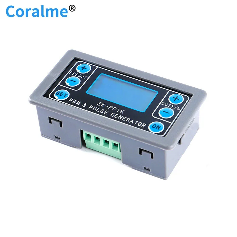 ZK-PP1K Dual Mode LCD PWM Signal Generator 1-Channel 1Hz-150KHz PWM Pulse Frequency Duty Cycle Adjustable Square Wave Generator
ZK-PP1K Dual Mode LCD PWM Signal Generator 1-Channel 1Hz-150KHz PWM Pulse Frequency Duty Cycle Adjustable Square Wave Generator