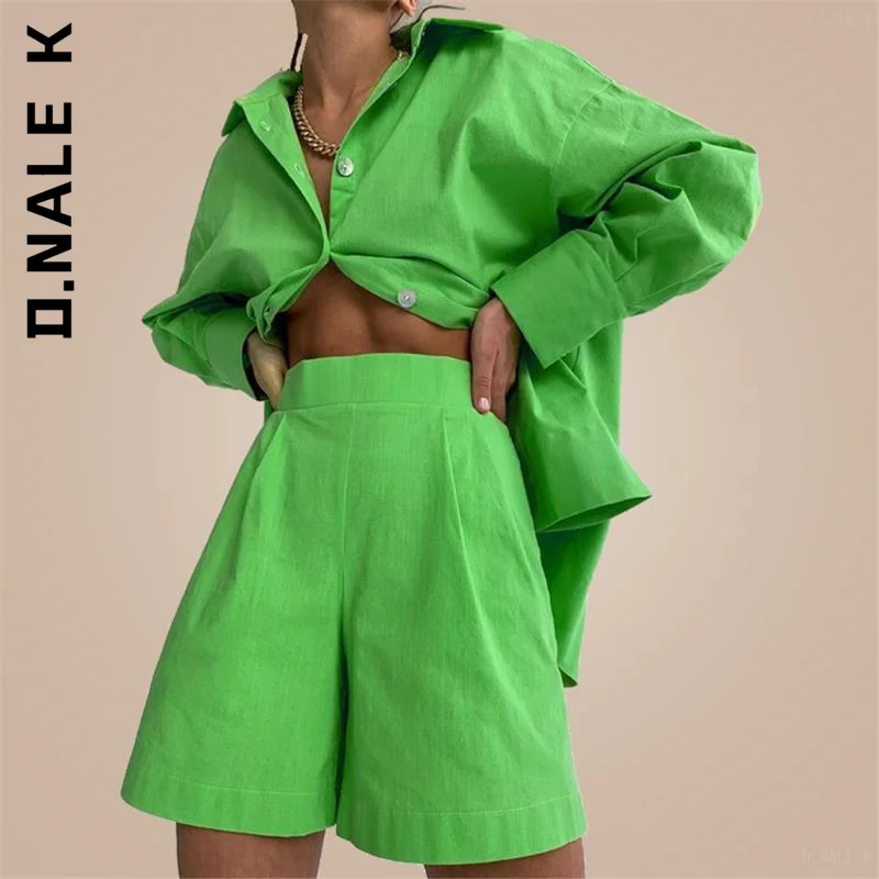D.Nale K Casual Women Short Set Tracksuit Loungewear Two Piece Women Outfits Long Shirt And High Waist Shorts
D.Nale K Casual Women Short Set Tracksuit Loungewear Two Piece Women Outfits Long Shirt And High Waist Shorts