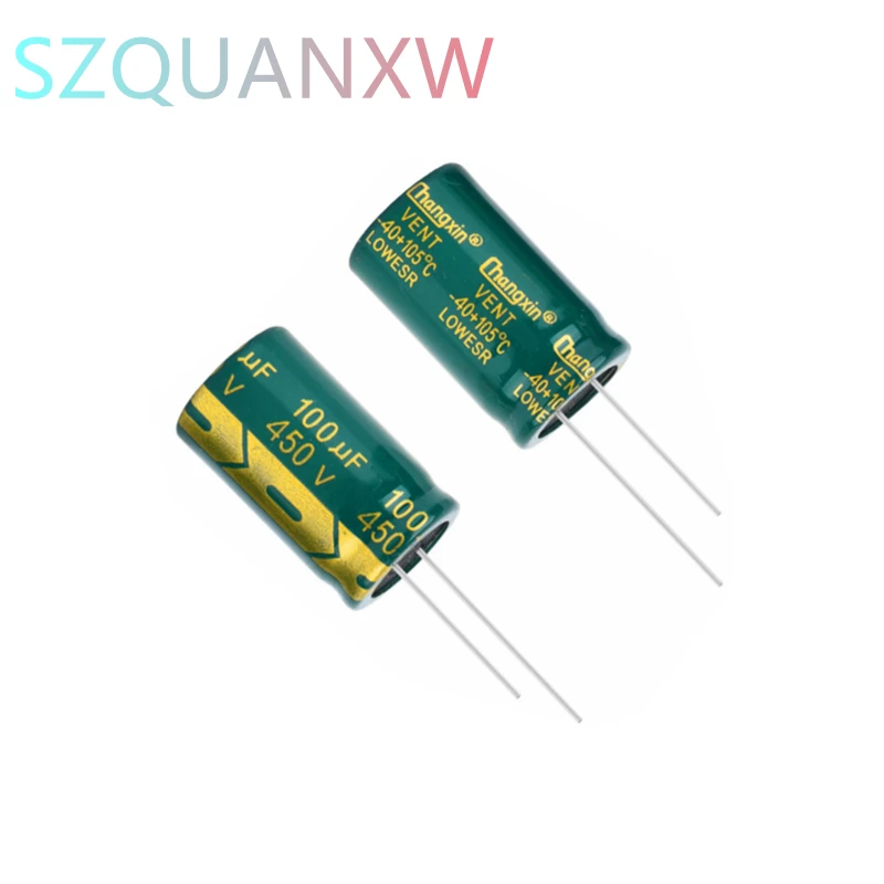 

5 шт., электролитические конденсаторы для материнской платы, 450 в, 100 мкФ, 18 х30 мм, 18 х30 мм