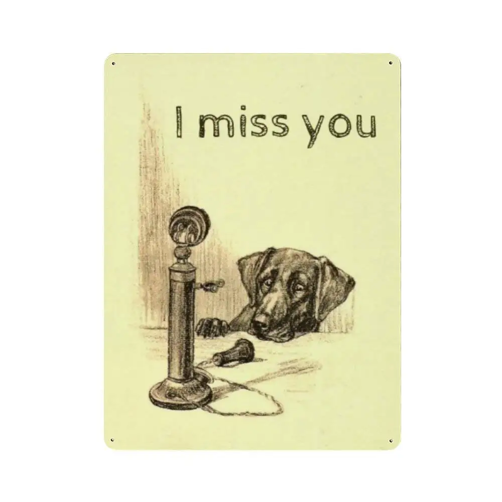 Dachshund Dog I Miss You Metal Poster Vintage Tin Sign Wall Decoration for Bars Restaurants Cafes Pubs 8 × 12 Inch
Dachshund Dog I Miss You Metal Poster Vintage Tin Sign Wall Decoration for Bars Restaurants Cafes Pubs 8 × 12 Inch