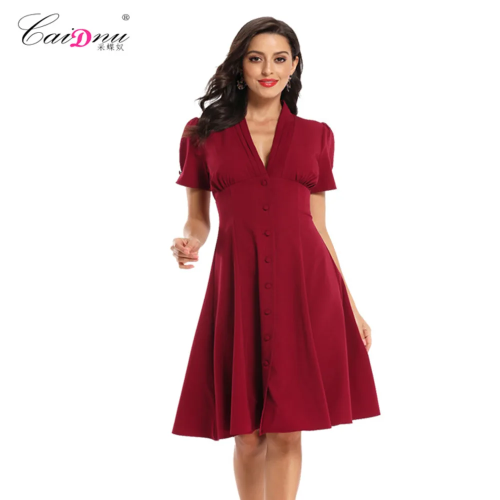 2022 caidienu new deep V-neck fashion temperament single breasted A-line medium length women's dress dresses for weddings
2022 caidienu new deep V-neck fashion temperament single breasted A-line medium length women's dress dresses for weddings
