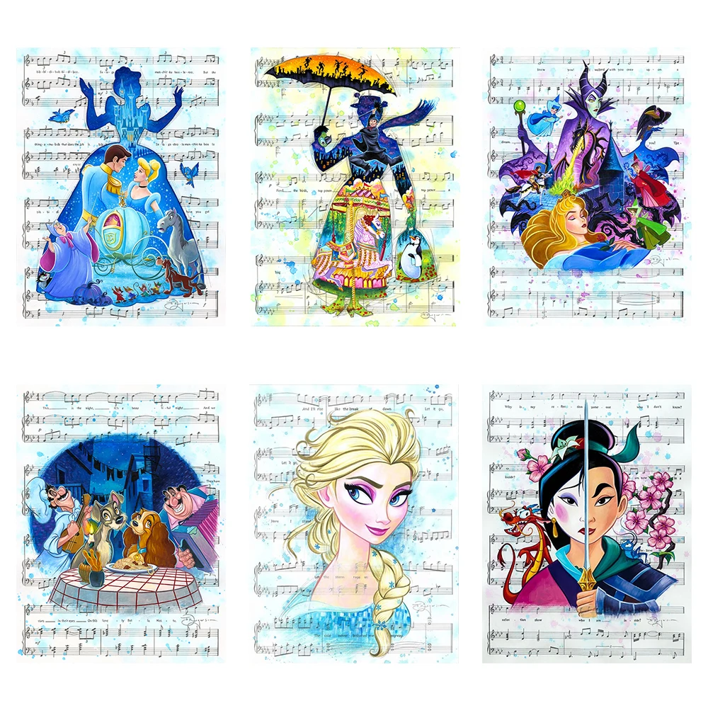 DIY 5D Diamond Painting Disney Cartoon Disney Character Sheet Music Elsa Cross Stitch Embroidery Mosaic Full Drill Hobby Gift
DIY 5D Diamond Painting Disney Cartoon Disney Character Sheet Music Elsa Cross Stitch Embroidery Mosaic Full Drill Hobby Gift