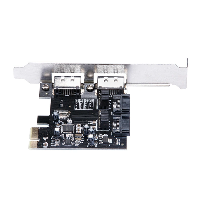 Плата расширения PCI-E-SATA, адаптер с 2 портами SATA + E SATA, преобразователь адаптера ASM1061 PCI-E в SATA3.0
Плата расширения PCI-E-SATA, адаптер с 2 портами SATA + E SATA, преобразователь адаптера ASM1061 PCI-E в SATA3.0