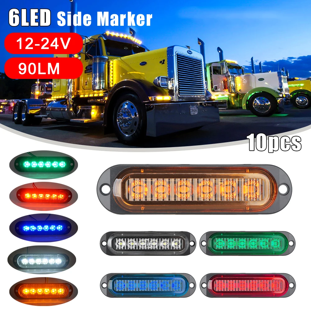 10PCS Car External Signal Lights 12V-24V Car Side Marker Indicator Light Trailer Rear Warning Lamp Automobiles Strobe Lamp
10PCS Car External Signal Lights 12V-24V Car Side Marker Indicator Light Trailer Rear Warning Lamp Automobiles Strobe Lamp