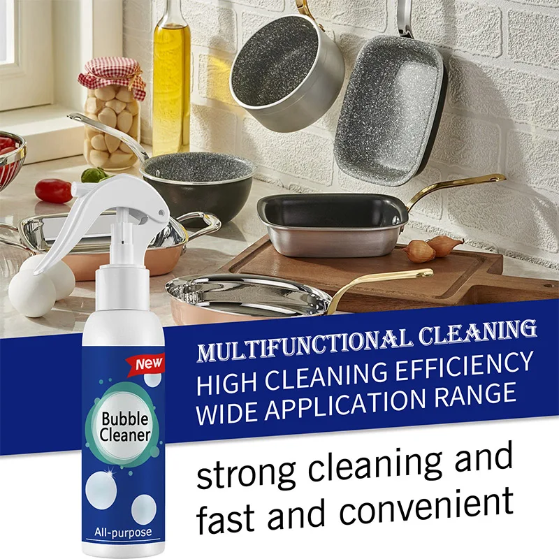 Kitchen Cleaner Foaming Heavy Oil Stain Clean All-Purpose Bubble Cleaner Rust Stain Greasy Dirt Remover Multifunctional 30/100ml
Kitchen Cleaner Foaming Heavy Oil Stain Clean All-Purpose Bubble Cleaner Rust Stain Greasy Dirt Remover Multifunctional 30/100ml