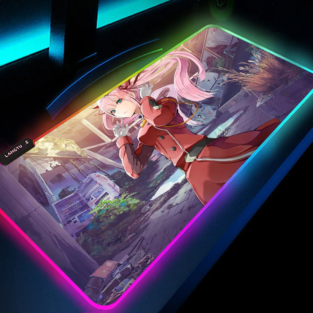 Zero Two Large LED Mouse Pad Deskmat Gamer Girl Keyboard Pad Kawaii Luminous Mouse Mat RGB Mousepad Mouse Carpet Free Shipping
Zero Two Large LED Mouse Pad Deskmat Gamer Girl Keyboard Pad Kawaii Luminous Mouse Mat RGB Mousepad Mouse Carpet Free Shipping