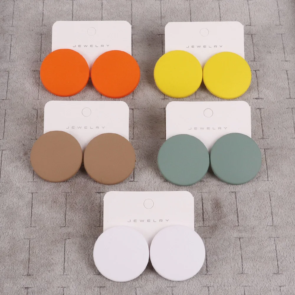 2023 новые круглые серьги с распылителем, Простые Модные акриловые индивидуальные серьги, серьги конфетных цветов для женщин, 19 цветов
2023 новые круглые серьги с распылителем, Простые Модные акриловые индивидуальные серьги, серьги конфетных цветов для женщин, 19 цветов