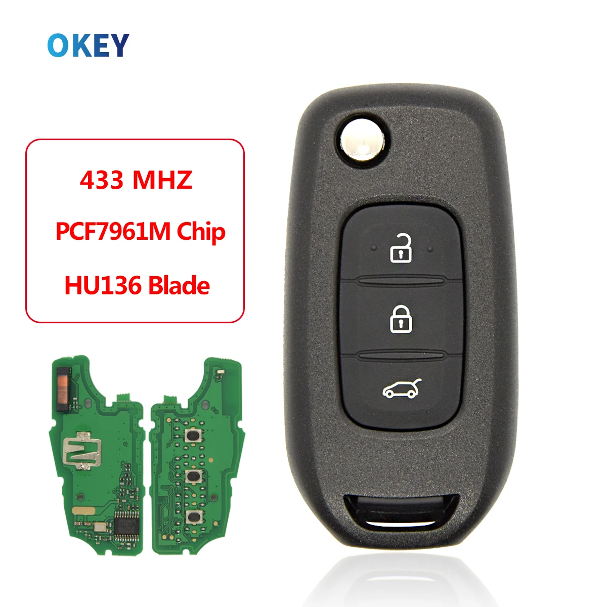 Дистанционный Автомобильный ключ Okey для Renault Megane III Dacia Duster Kadjar Captur Symbol FCC:CWTWB1G767 4A 434 FSK оригинальный/послепродажный
Дистанционный Автомобильный ключ Okey для Renault Megane III Dacia Duster Kadjar Captur Symbol FCC:CWTWB1G767 4A 434 FSK оригинальный/послепродажный