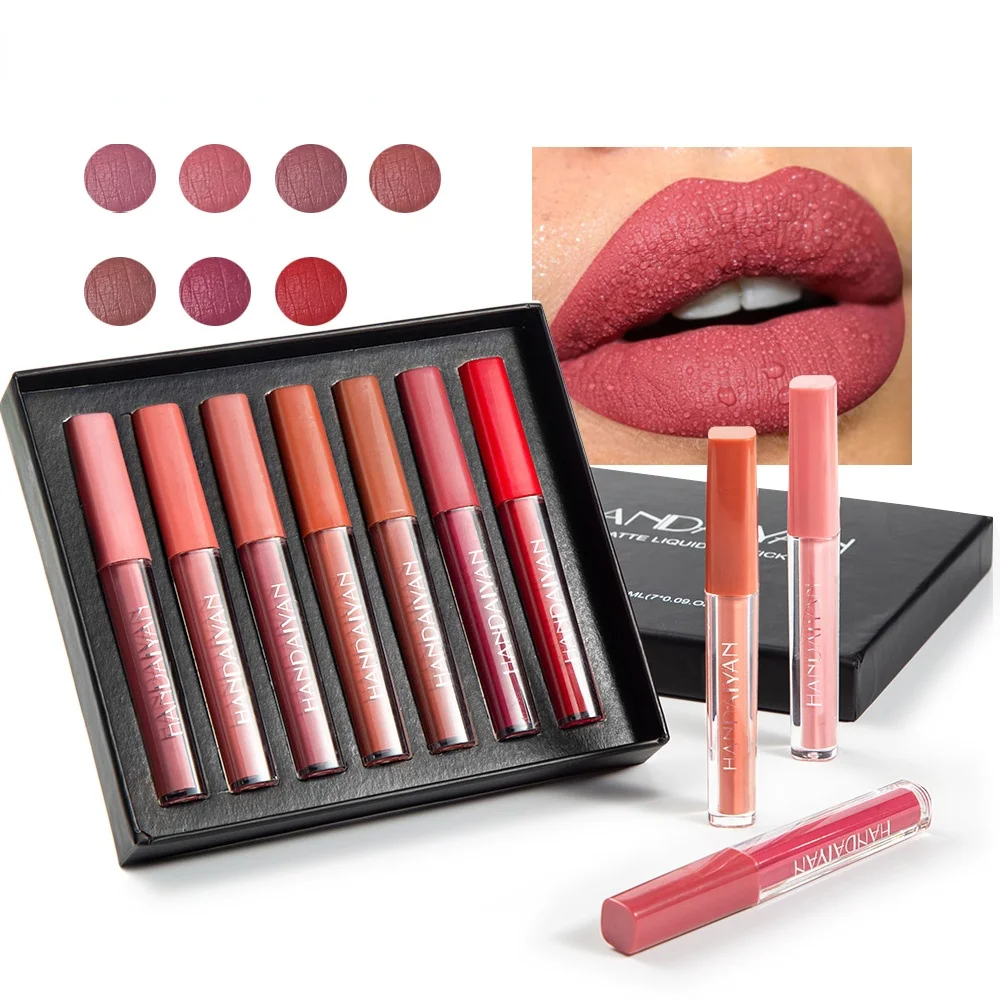 7 Colors/box Nude Velvet Liquid Lipstick Kit Lips Cosmetics Matte Lip Gloss Makeup Set Waterproof Long-last Lipgloss
7 Colors/box Nude Velvet Liquid Lipstick Kit Lips Cosmetics Matte Lip Gloss Makeup Set Waterproof Long-last Lipgloss