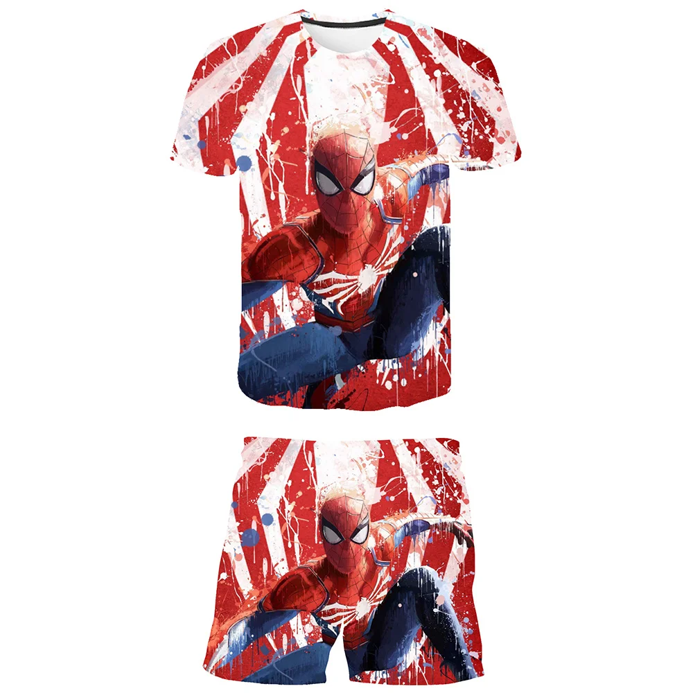 Marvel Spiderman Boys And Girls Cartoon T-shirts Shorts Set Kids Printed Summer Short Sleeve Tees + Short Pants Clothes Outfits
Marvel Spiderman Boys And Girls Cartoon T-shirts Shorts Set Kids Printed Summer Short Sleeve Tees + Short Pants Clothes Outfits