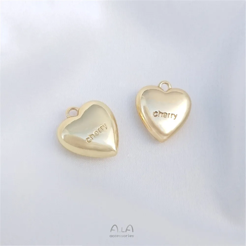 Smooth solid heart 14K gold wrap cherry Heart Pendant handmade diy necklace bracelet hanging pendant
Smooth solid heart 14K gold wrap cherry Heart Pendant handmade diy necklace bracelet hanging pendant