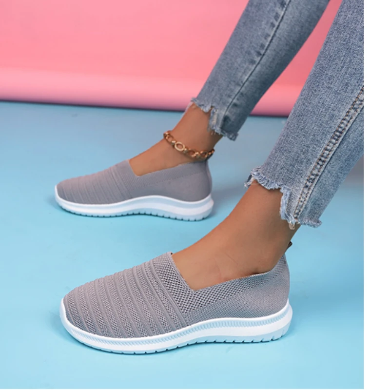 Women's Sneakers Mesh Breathable Flat Knitted Ladies Shoes Female Vulcanized Shoes Slip On Spring Woman Footwear 2022 Plus Size
Women's Sneakers Mesh Breathable Flat Knitted Ladies Shoes Female Vulcanized Shoes Slip On Spring Woman Footwear 2022 Plus Size