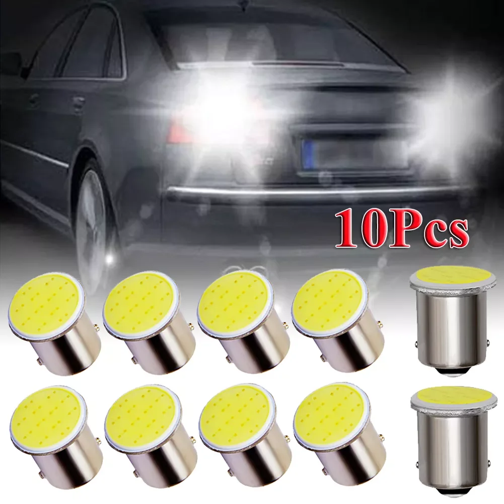 10Pcs Car P21W 1156 Ba15s LED COB Turn Signal Bulb Super Bright Auto Reverse Parking Brake Light 12V Wedge Signal Side Lamp
10Pcs Car P21W 1156 Ba15s LED COB Turn Signal Bulb Super Bright Auto Reverse Parking Brake Light 12V Wedge Signal Side Lamp