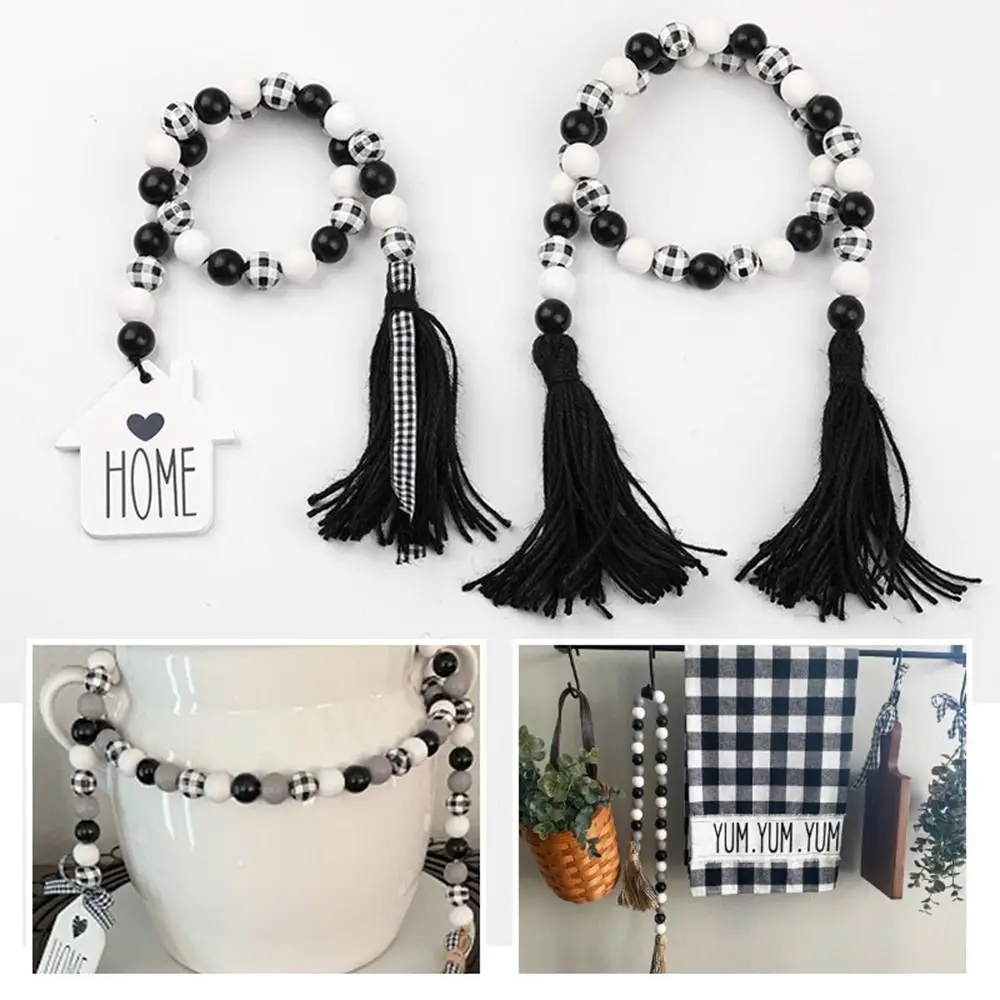 Holiday Hanging Decor Home Rustic Wood Bead Garland with Tassel Farmhouse Beads Boho Beads
Holiday Hanging Decor Home Rustic Wood Bead Garland with Tassel Farmhouse Beads Boho Beads